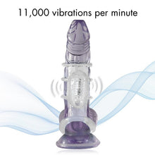 Load image into Gallery viewer, Doctor Love Zinger Vibrating Cock Cage Clear
