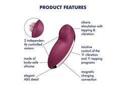 Satisfyer Tap & Climax 2 Red