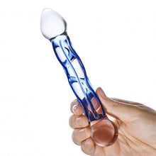 Load image into Gallery viewer, Glas 6.5 Full Tip Textured Glass Dildo &quot;
