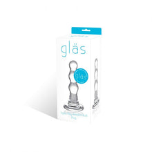 Load image into Gallery viewer, Glas Triple Play Beaded Butt Plug
