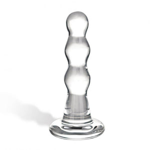 Glas Triple Play Beaded Butt Plug
