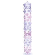 Load image into Gallery viewer, Glas 9 Purple Rose Nubby Dildo &quot;
