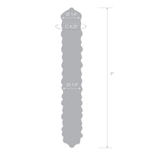 Load image into Gallery viewer, Glas 9 Purple Rose Nubby Dildo &quot;

