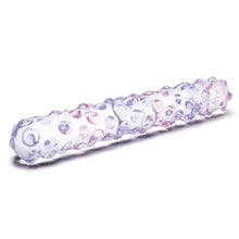 Load image into Gallery viewer, Glas 9 Purple Rose Nubby Dildo &quot;
