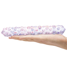 Load image into Gallery viewer, Glas 9 Purple Rose Nubby Dildo &quot;
