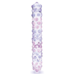 Glas 9 Purple Rose Nubby Dildo 