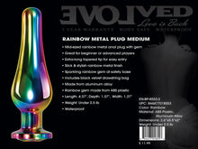 Load image into Gallery viewer, Rainbow Metal Plug Medium
