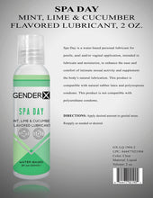 Load image into Gallery viewer, Gender X Spa Day Flavored Lube 2 Oz
