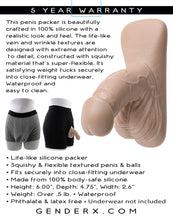 Load image into Gallery viewer, Gender X 4in Silicone Packer Light
