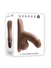 Load image into Gallery viewer, Gender X 4in Silicone Packer Dark
