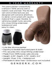 Load image into Gallery viewer, Gender X 4in Silicone Packer Dark
