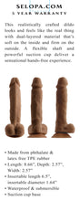 Load image into Gallery viewer, Evolved 6.5 In Natural Feel Dildo Dark
