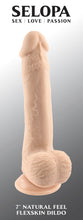 Load image into Gallery viewer, Selopa 7 In Natural Feel Flexskin Dildo Light

