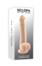 Load image into Gallery viewer, Selopa 7 In Natural Feel Flexskin Dildo Light
