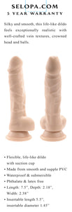Selopa 6 In Dildo Light
