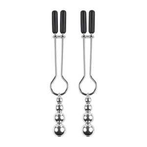 Selopa Beaded Nipple Clamps Silver