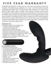 Load image into Gallery viewer, Zero Tolerance Eternal P Spot Prostate Massager Black
