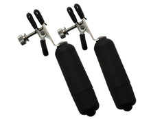 Load image into Gallery viewer, Kink Collection Vibrating Nipple Clamps Black
