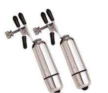 Load image into Gallery viewer, Kink Collection Vibrating Nipple Clamps Silver
