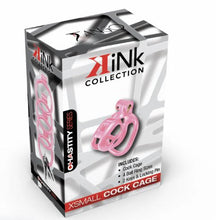 Load image into Gallery viewer, Kink Chastity Series Locking Cock Cage Xs Pink
