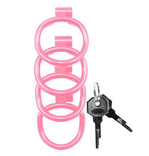 Load image into Gallery viewer, Kink Chastity Series Locking Cock Cage Xl Pink
