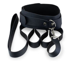 Load image into Gallery viewer, Kink Curious Collar &amp; Leash Set Black
