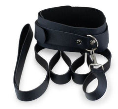Kink Curious Collar & Leash Set Black