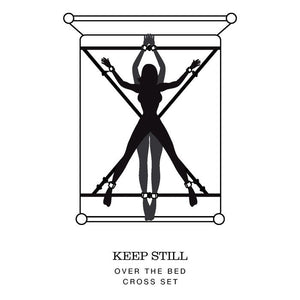 Fifty Shades Keep Still Over The Bed Cross Restraint Silver
