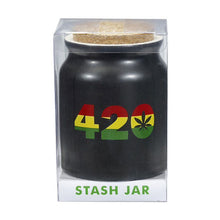 Load image into Gallery viewer, Matte Black 420 Stash Jar
