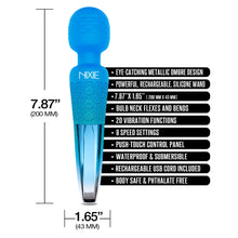 Load image into Gallery viewer, Nixie Wand Massager Blue Ombre Metallic

