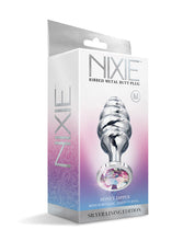 Load image into Gallery viewer, Nixie Honey Dipper Medium Ribbed Stainless Steel Plug
