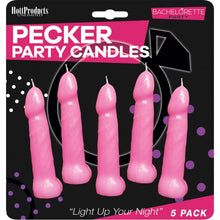 Load image into Gallery viewer, Bachelorette Party Pink Pecker Candles 5 "

