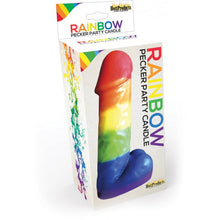 Load image into Gallery viewer, Rainbow Pecker Party Candle

