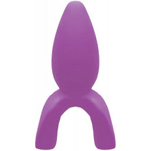 Load image into Gallery viewer, Tongue Star Stealth Rider Tongue Vibe W/ Contoured Pleasure Tip Purple
