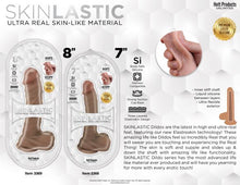 Load image into Gallery viewer, Skinsations Skinlastic Sliding Skin 8in Dildo W/ Suction Base
