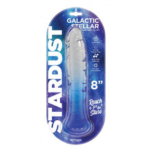 Load image into Gallery viewer, Stardust Galactic Stellar Jelly Dildo 8in Crystal Blue
