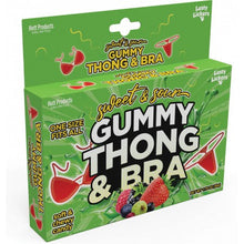 Load image into Gallery viewer, Sweet &amp; Sour Gummy Thong &amp; Bra Set
