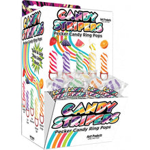 Load image into Gallery viewer, Candy Stripers Pecker Candy Ring Pop Asst. 36pc Display

