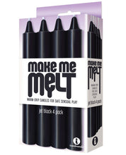 Load image into Gallery viewer, The 9&#39;s Make Me Melt Sensual Warm-drip Candles 4pk Black
