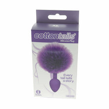 Load image into Gallery viewer, The 9&#39;s Cottontails Silicone Bunny Tail Butt Plug Purple

