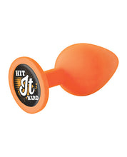 Load image into Gallery viewer, The 9&#39;s Booty Call Silicone Butt Plug Orange Hit It Hard
