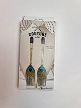 Load image into Gallery viewer, Couture Clips Peacock Plume Luxury Nipple Clamps
