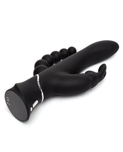 Happy Rabbit Triple Curve Rechargeable Rabbit Black