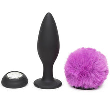 Load image into Gallery viewer, (d) Happy Rabbit Large Vibrati Bunny Tail Butt Plug
