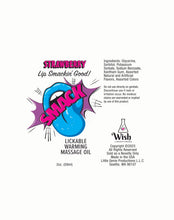 Load image into Gallery viewer, Smack Strawberry 2 Oz Warming Massage Oil
