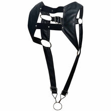 Load image into Gallery viewer, Male Basics Dngeon Croptop Cockring Harness Black O/s
