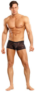 Mini Short Stretch Lace Black Small