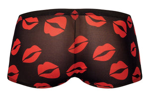 Mini Short Sheer Lips Black Large