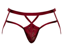 Load image into Gallery viewer, Lucifer Strappy Jock Burgundy L/xl
