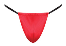 Load image into Gallery viewer, Posing Strap Satin Lycra Red O/s
